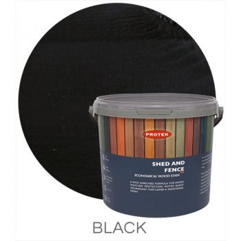 Protek Shed and Fence Stain - Black 5 Litre image