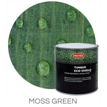 Protek Timber Eco Shield Treatment - Moss Green 2.5 litre image