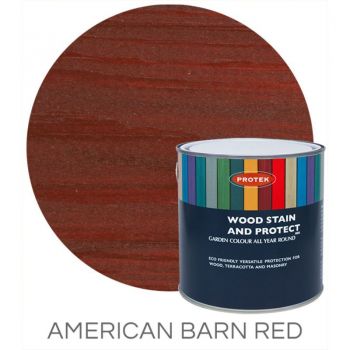 Protek Wood Stain & Protector - American Barn Red 1 Litre image