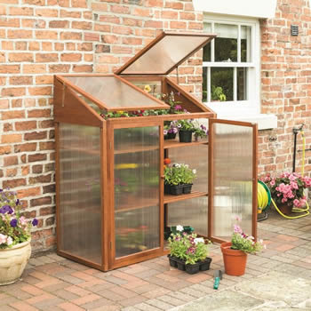 Rowlinson Hardwood Mini Greenhouse image