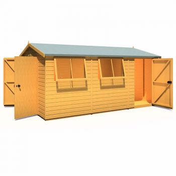 Shire Atlas Reverse Shed 10x15 with Single and Double Doors image