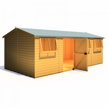 Shire Atlas Reverse Shed 10x20 with Single Door image