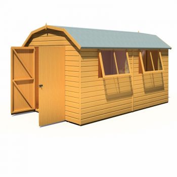 Shire Barn Shed 12x8 with Double Doors image