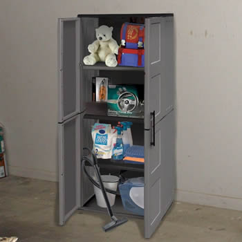 Shire Large Cupboard with Shelves Plastic Store image