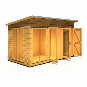 Shire Lela Summerhouse 12x6 including Storage image