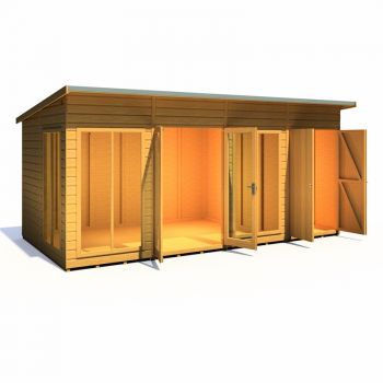 Shire Lela Summerhouse 16x8 including Storage image