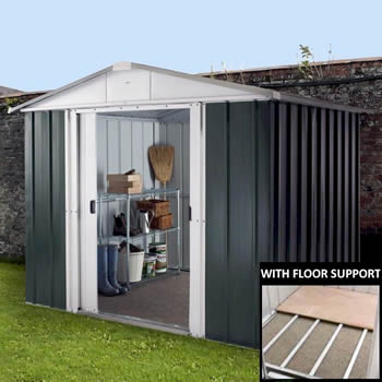 Yardmaster 89GEYZ Metal Shed with Floor Support Frame 2.26 x 2.67m image