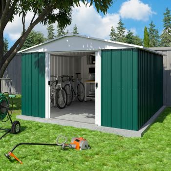 Yardmaster Emerald Deluxe 1013GEYZ Metal Shed 2.85 x 3.87m image