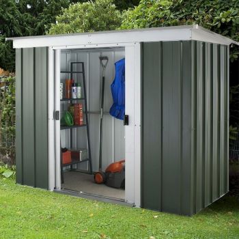 Yardmaster Emerald Pent 104GPZ Metal Shed 2.84 x 1.04m image