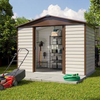 Yardmaster shiplap sliding door apex shed 10 x 12' ~ melyn shed garage