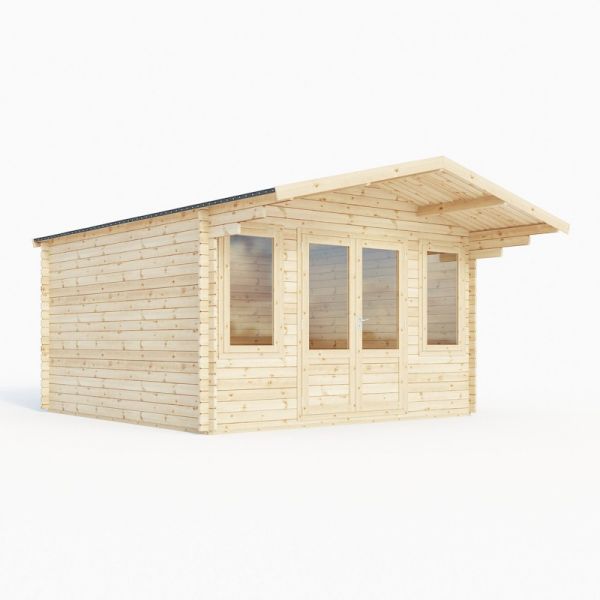 Mercia Haven Double Glazed 28mm Log Cabin 4 0 X 4 0m One Garden