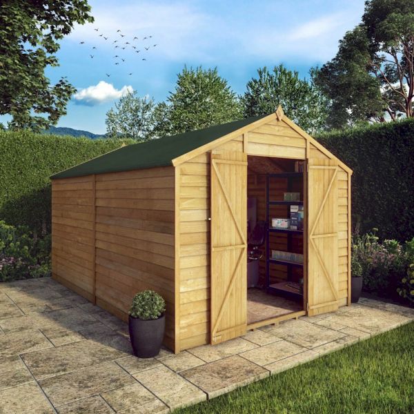 Mercia Overlap Apex Shed 12x8 - Windowless