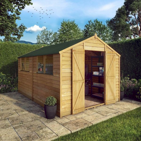 Mercia Overlap Apex Shed 12x8