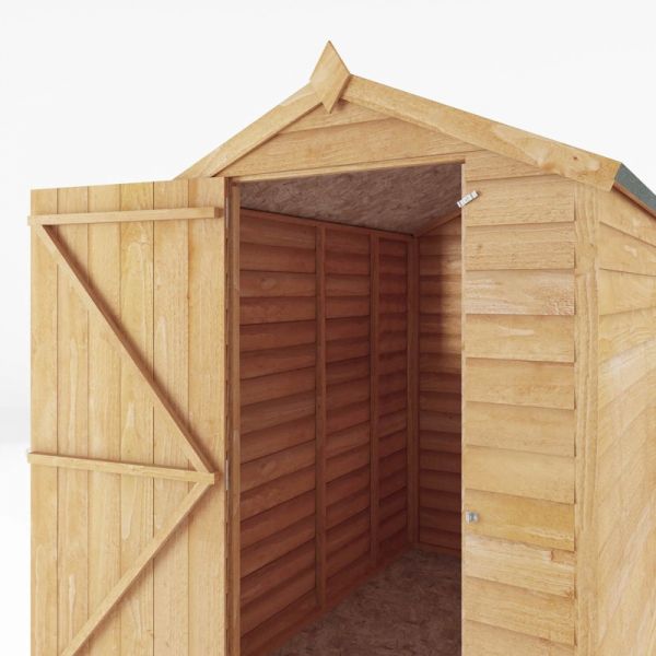 Mercia Overlap Apex Shed 6x4 - Windowless