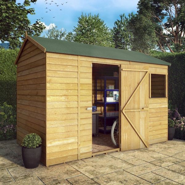 Mercia Overlap Reverse Apex Shed 10x6