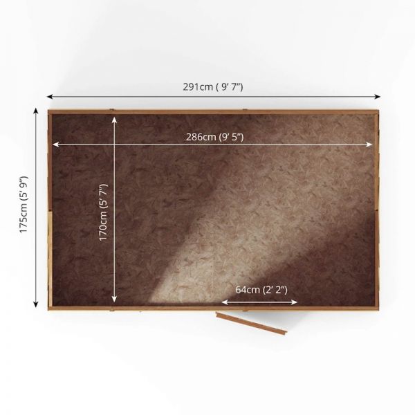 Mercia Overlap Reverse Apex Shed 10x6