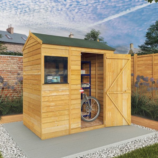 Mercia Overlap Reverse Apex Shed 6x4 - One Garden