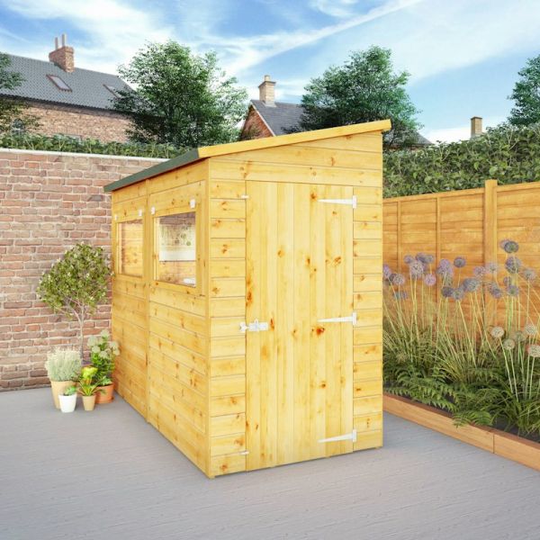 Mercia Premium Modular Shiplap Pent Shed 8x4