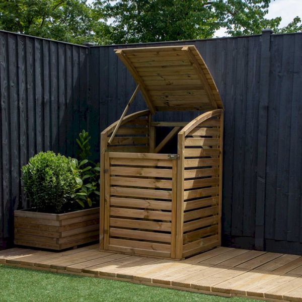 Mercia Pressure Treated Single Bin Store - One Garden