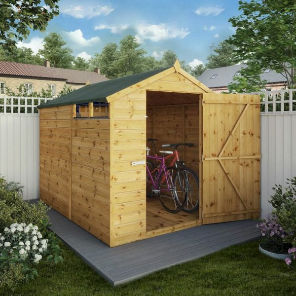 Mercia Shiplap Security Apex Shed 8x6