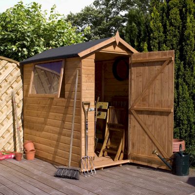 mercia premium shiplap apex shed 7x5 - one garden