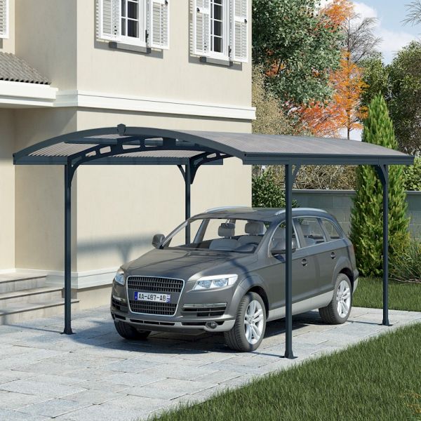 Palram - Canopia Carport Atlas 5000 Grey Solar Grey - One Garden