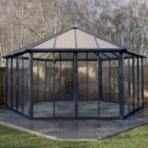 Palram - Canopia Garda Garden Gazebo Grey Bronze - One Garden