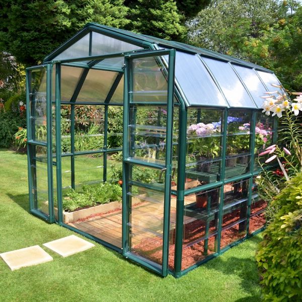 Palram - Canopia Grand Gardener Clear 8x8 Greenhouse - One Garden