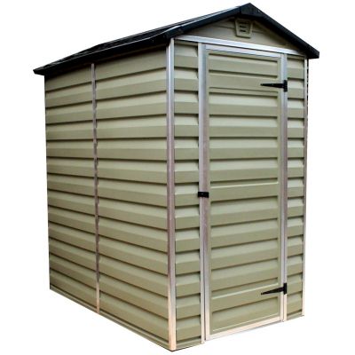 Palram SkyLight Green Plastic Shed 4x6 - One Garden