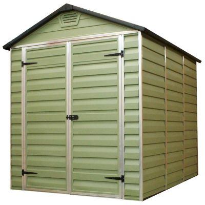 Palram SkyLight Green Plastic Shed 8x6 - One Garden