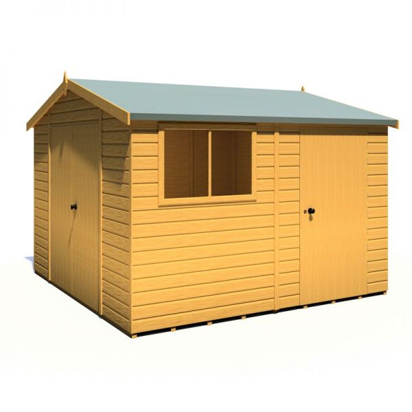 Shire Atlas Reverse Shed 10x10 with Single and Double Doors