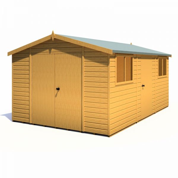 Shire Atlas Reverse Shed 10x15 with Single and Double Doors