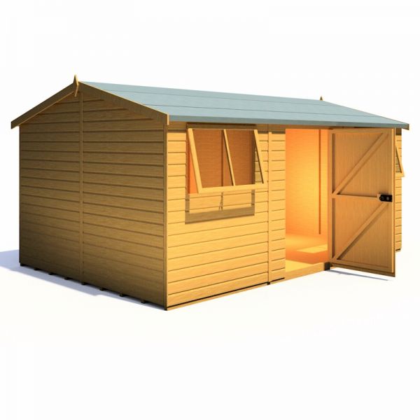 Shire Atlas Reverse Shed 10x15 with Single Door