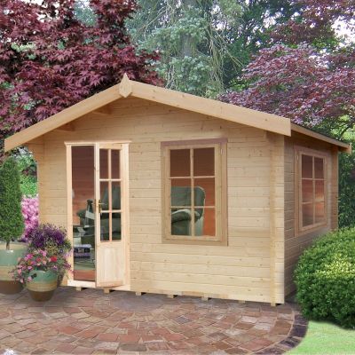 Shire Bucknells 28mm Log Cabin 10x8 - One Garden