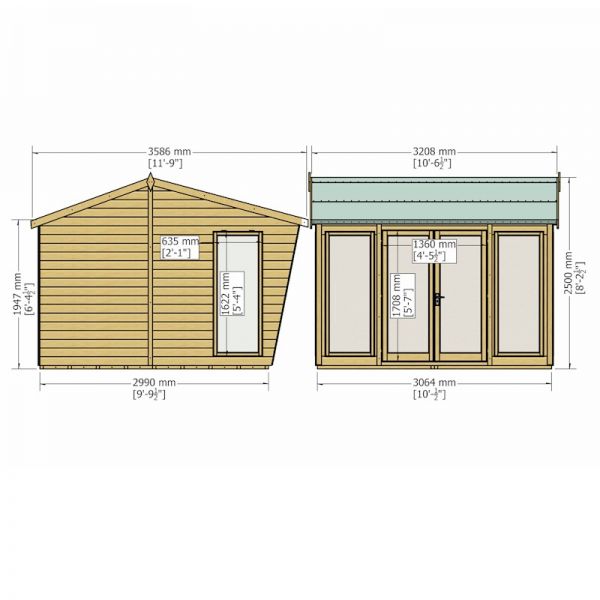 Shire Burghclere Summerhouse 10x10