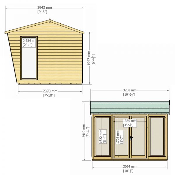 Shire Burghclere Summerhouse 10x8