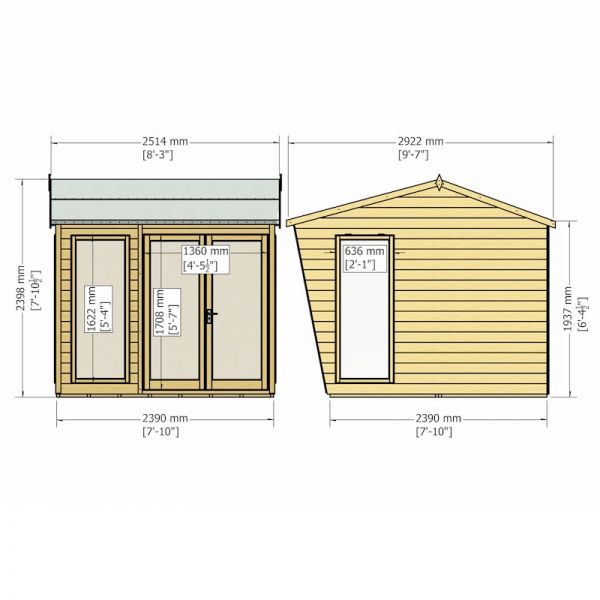 Shire Burghclere Summerhouse 8x8