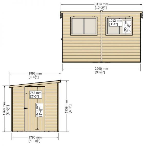 Shire Caldey Shed 10x6