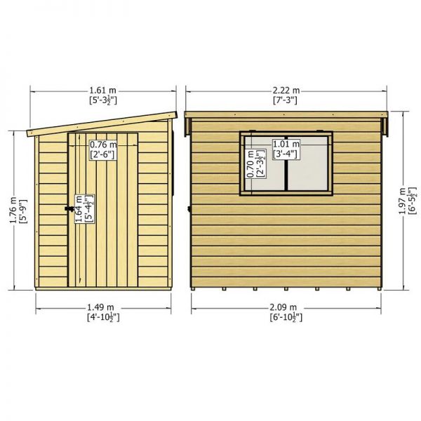 Shire Caldey Shed 7x5