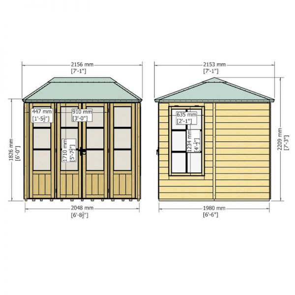 Shire Charleston Summerhouse 7x7