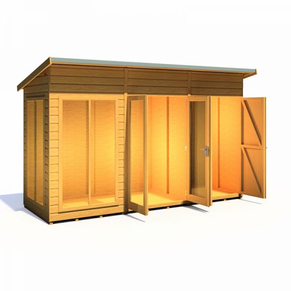 Shire Lela 12x4 Summerhouse including Storage