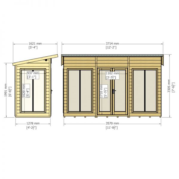 Shire Lela Summerhouse 12x4