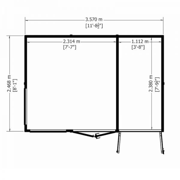 Shire Lela Summerhouse 12x8 including Storage