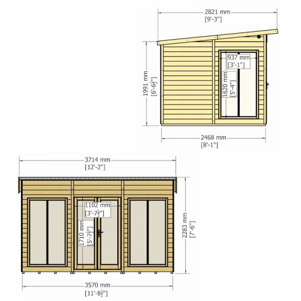 Shire Lela Summerhouse 12x8