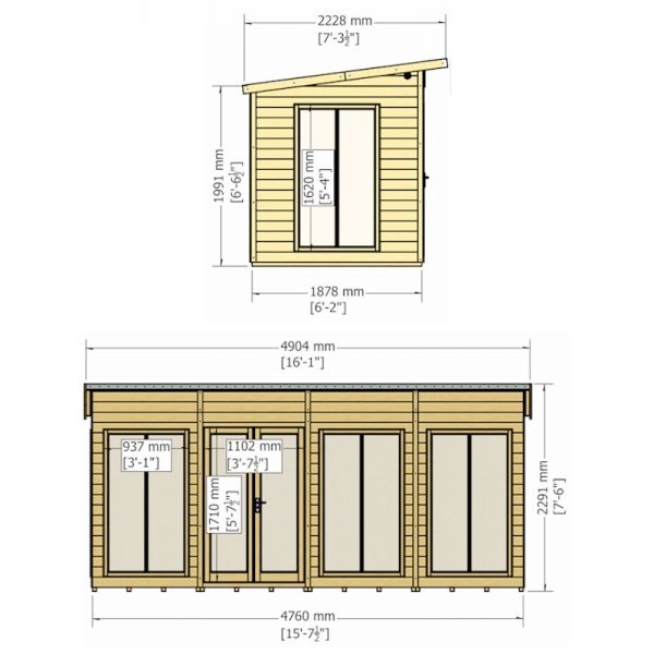 Shire Lela Summerhouse 16x6