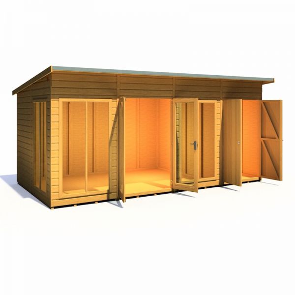 Shire Lela Summerhouse 16x8 including Storage