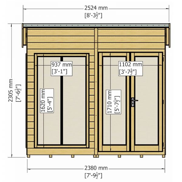 Shire Lela Summerhouse 8x4