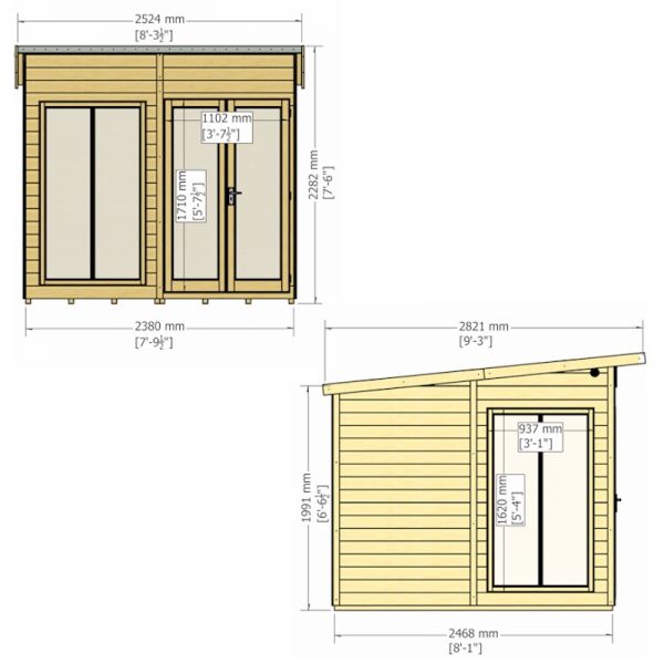 Shire Lela Summerhouse 8x8