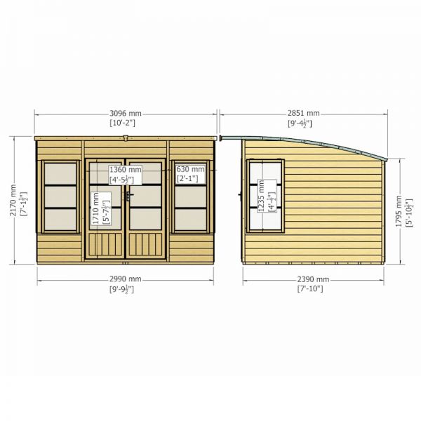 Shire Orchid Summerhouse 10x8