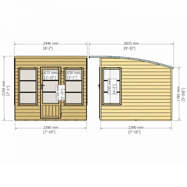 Shire Orchid Summerhouse 8x8